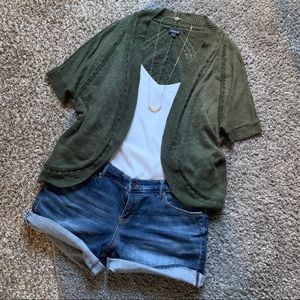 Torrid Green Cocoon Cardigan